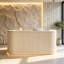 Bureau de réception Modern Wave avec panneau avant incurvé-129768076-129768078