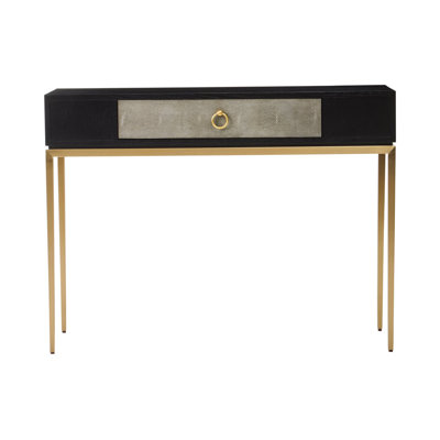 110cm Solid Wood Top Console Table