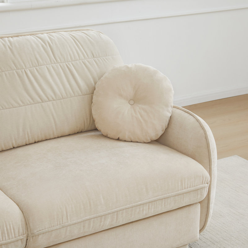 Canapé Chenille Cloud, Beige crème