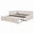 Upholstered L-Shaped Daybed with Pop Up Trundle and USB ports