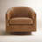 Bennett Genuine Leather Swivel Barrel Chair-948575062