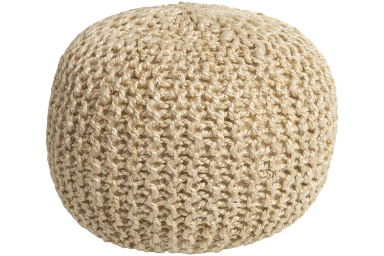 Engstrom 20" Wide Round Pouf Ottoman