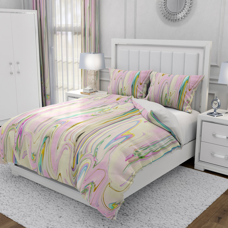 Abstract Duvet Cover, King Duvet Cover + 2 King Shams