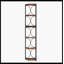 Étagère d'angle à 6 niveaux, bibliothèque d'angle 67 "