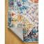 Tapis rectangulaire bleu / rouge / orange en polyester lavable à la machine Maevyn-91814097