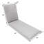 Coussin de chaise longue Eddie Bauer, Sunbrella résistant à la décoloration et à l'eau pour les chaises longues et les fauteuils inclinables près de la piscine, l 23 po x L 45 po, épaisseur 2,5 po; dossier 23 po x L 30 po, épaisseur 2,5 po, ardoise coulée-328366760-328366764