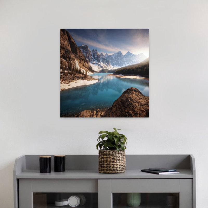 Art contemporain, art floral rétro, H 18 po x l 18 po