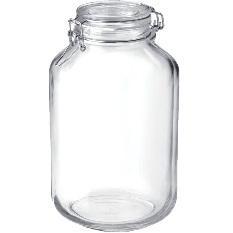Glass Jar, 27.5cm H x 17.5cm W x 17.5cm D