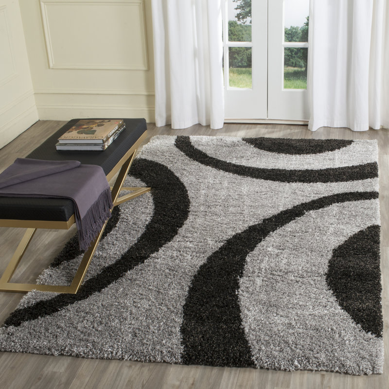 Barbara Shag Performance Geometric Rug, Rectangle 4' x 6'