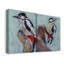 «Woodpecker Paintstrokes I», toile tendue avec châssis de qualité supérieure - prête à être accrochée-1711768237