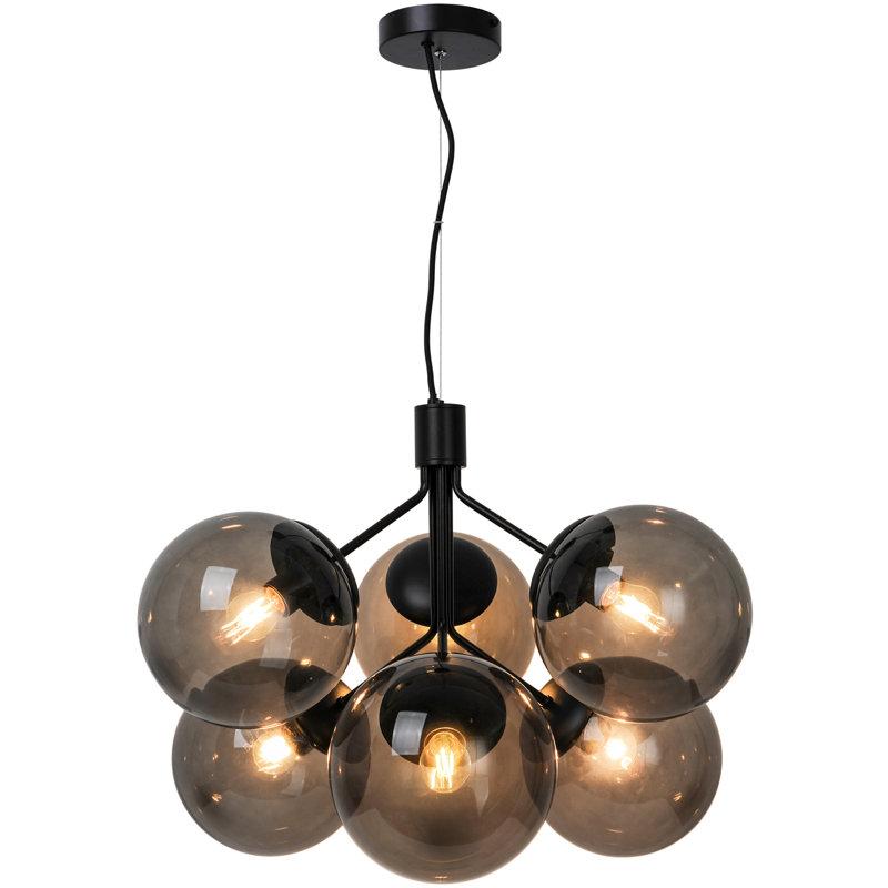 Ivona 6 - Light Sphere Pendant, Black