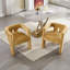 Chaise de salle à manger avec accoudoirs et chaises d'appoint en tissu de conception contemporaine Campcraft-1950857046