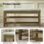 Banc de rangement rembourré avec range-chaussures à 2 niveaux-1998876405