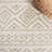Klima Southwestern Machine Made Power Loom Polypropylene Area Rug in Ivory/Green-1546988043