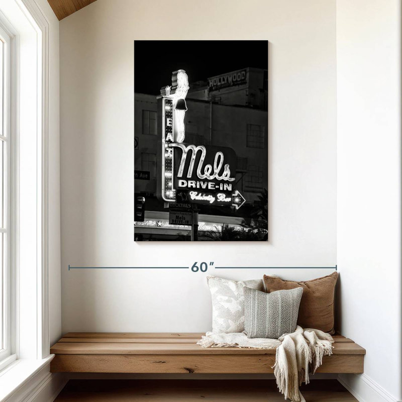 Hollywood Drive noir de Californie noir, H 45 po x l 30 po