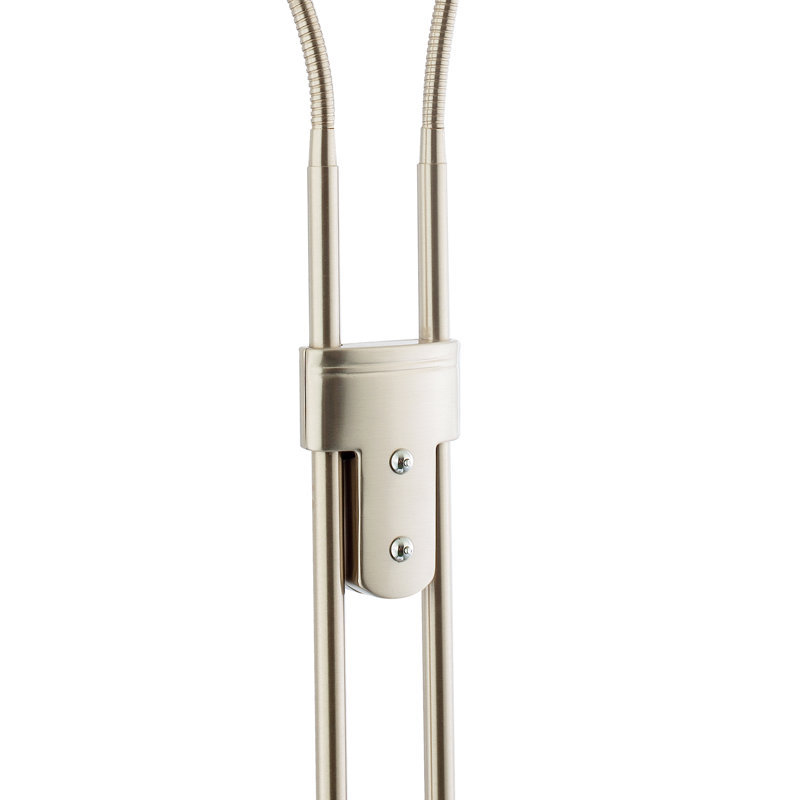 160cm LED Task Floor Lamp, Silver