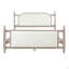 Lit plateforme simple en métal, rose