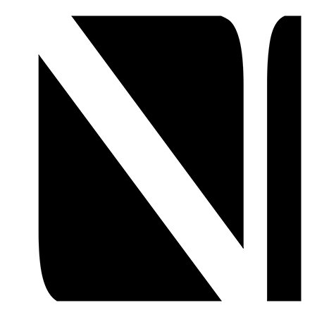 « n », art textuel sur toile