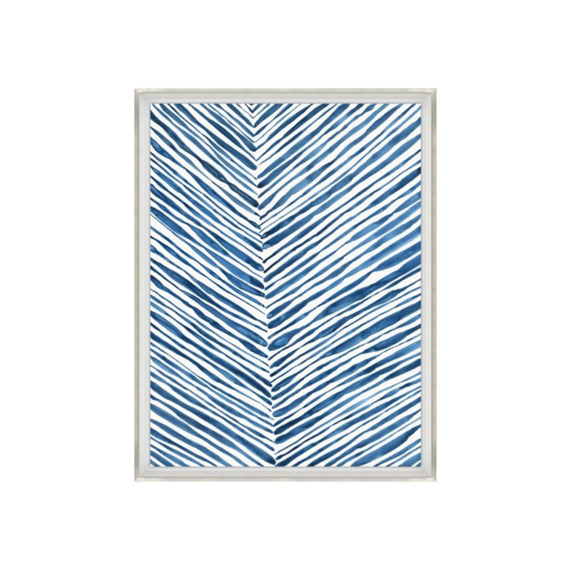 Blue Wood IV Painting by Sara Brown, Image Brush Gel, 32" H x 24" W