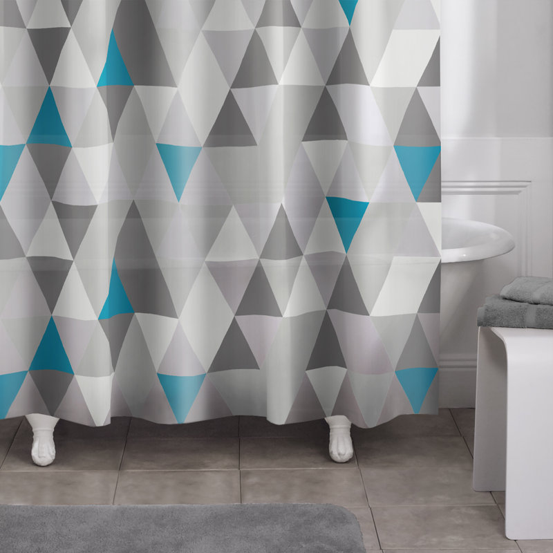 Vinyl Geometric Shower Curtain