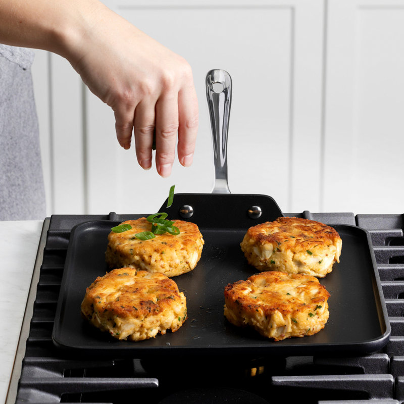 All-Clad HA1 Expert Cookware, Nonstick Square Griddle, 11 Inch