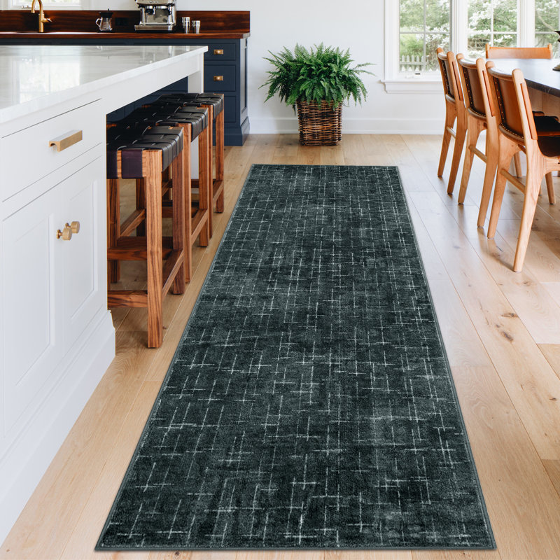 Floral Rug Washable Vintage Living Room Carpet with Non-Slip Backing, Stain-Resistant Low Pile Floor Mats, Foldable Print Indoor Rug for Bedroom, Nursery, Playroom