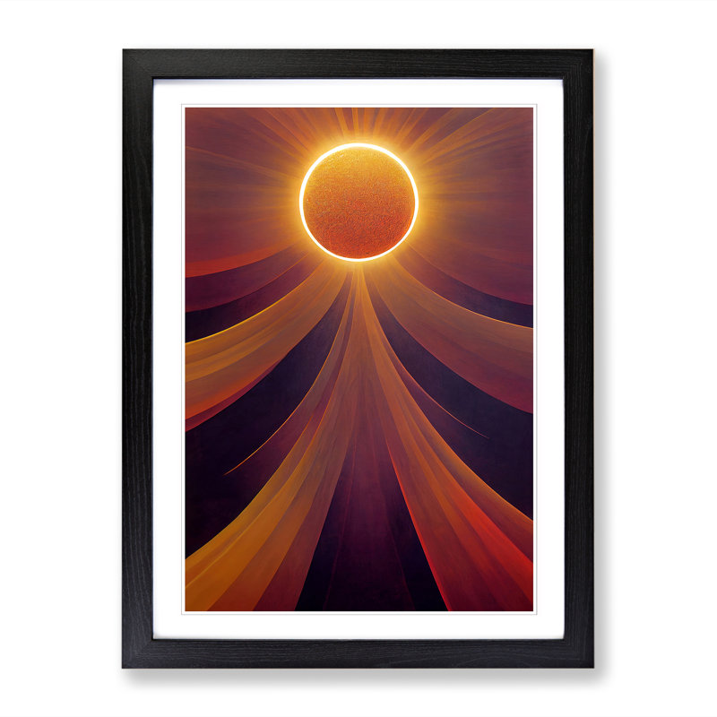 Sun Art Vol.5 1 Piece Single Picture Frame Wall Art, 64cm H x 46cm W x 2cm D, Black