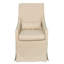 Chaise avec accoudoirs rembourrée en lin Brera-1009161628