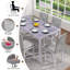 Ensemble de table et chaises de salle à manger de style moderne et contemporain 7 pièces, plateau de table en verre trempé et ensemble de table de salle à manger robuste en métal avec 6 chaises de salle à manger rembourrées sans accoudoirs, ensembl-56664722
