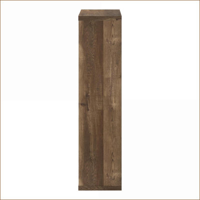 Bibliothèque à 5 niveaux H 47,5 "ajustable brun noyer contemporain pour bureau / chambre à coucher | Panneau de particules | Noyer brun