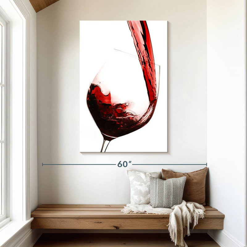 Yarlin Red Wine Flow, 48" H x 32" W