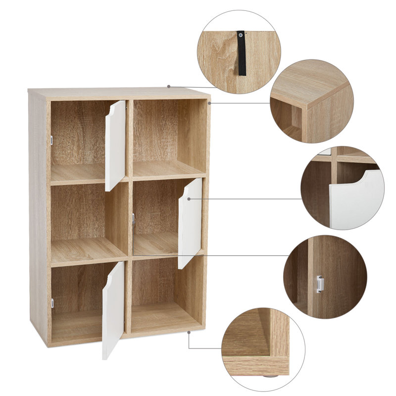 Mendelson 90cm H x 60.5cm W Cube Bookcase, Nature