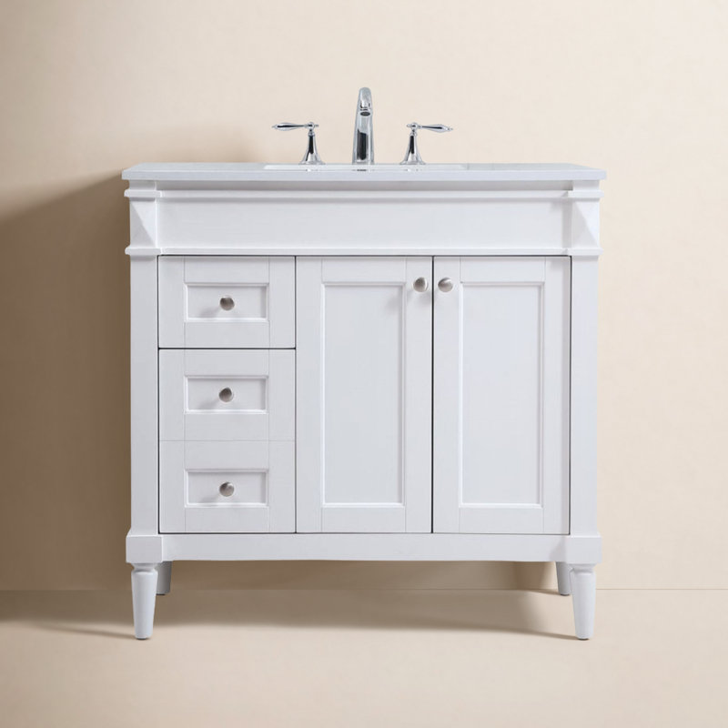 Ensemble de meuble-lavabo simple 36 po Readington, Blanc