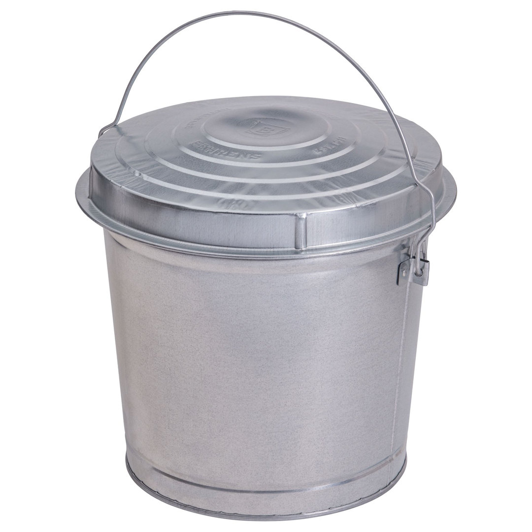 Birds Choice Galvanized Steel Locking Lid Seed Can with Lid Birds Choice