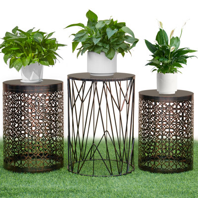 Kareme Iron Top Nesting Tables