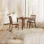 Ensemble de table de salle à manger 3 pièces pour 2 personnes, 1 table de salle à manger pliante en bois + 2 chaises rembourrées, conception compacte pour les petits appartements et les salles à manger-1789405374-1789405368