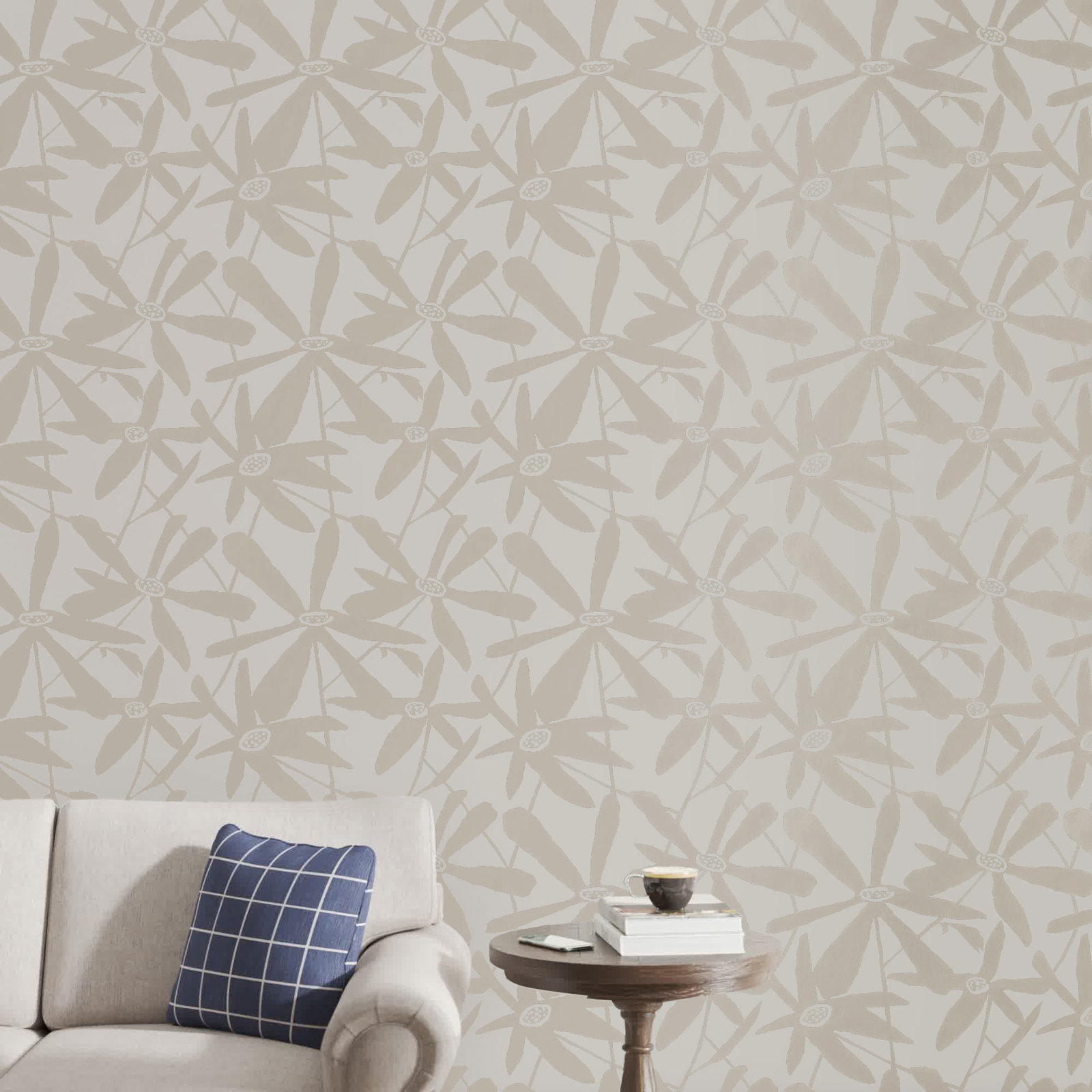 Brookstead Floral Wallpaper, Neutral