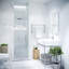 Porte de douche à charnière sans cadre 70 po Fellow Series-20625441