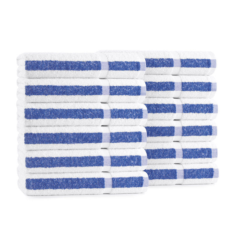 Admiral BathTowel 24x48 Blue Stripe (12/Pack)