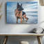 Reproduction d'art sur toile de berger allemand debout dans l'eau de plage, impression sur toile pour le salon, la chambre à coucher, le bureau, le couloir, le vestibule, le mur de la galerie et la décoration intérieure moderne-129654132