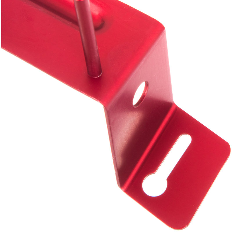 Sparta® Metal Straight Wall Mounted Pot Rack, Red