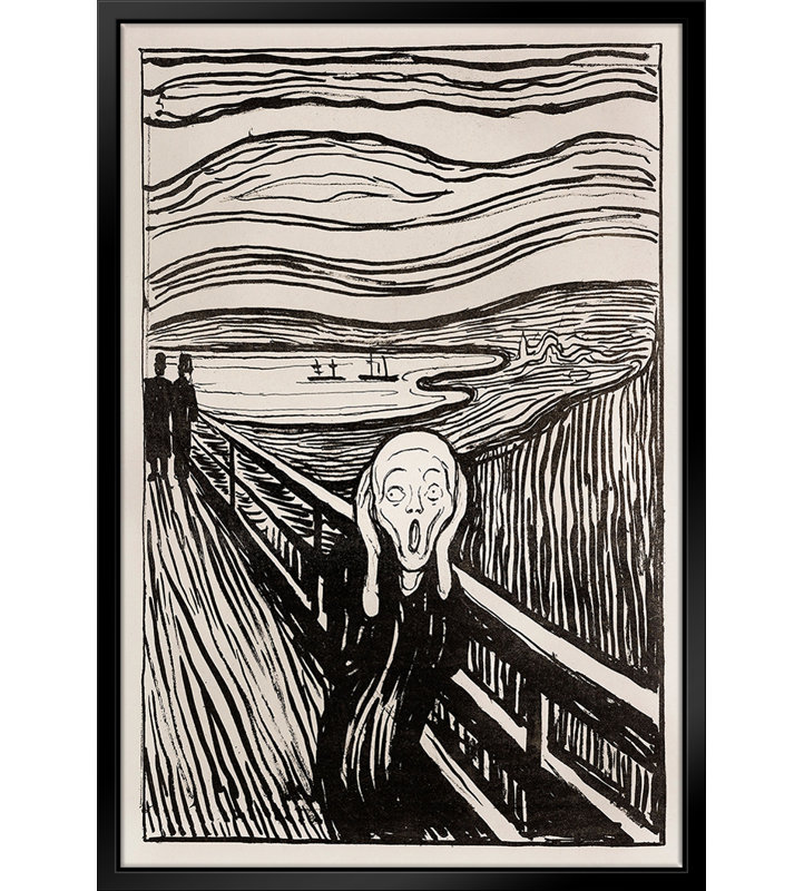 The Scream (1895) par Edvard Munch par Stanley Print House - on, L 22 po x H 28 po