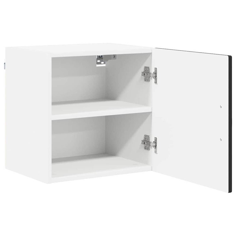 Vidaxl Kitchen Wall Cabinet 2 Pcs Concrete Grey 50 X 31 X 40 Cm, Black, 40cm H x 40cm W x 31cm D