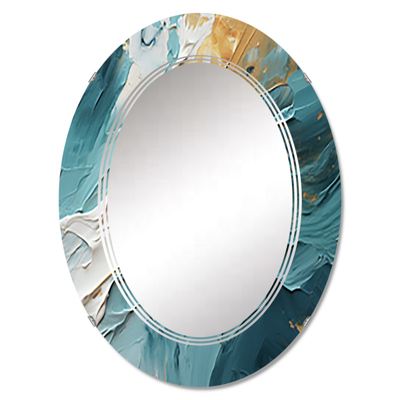 Gauguin - Miroir mural moderne ovale, 30 po x 20 po
