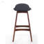 Ensemble de 2 tabourets de bar Mid-Century rembourrés et à dossier bas, parfaits pour le confort et le style