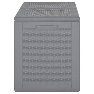 Rosalind Wheeler Cutaio 80.5cm W 180L Water Resistant Polypropylene Deck Box in Grey