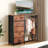 6-Drawer Storage Dresser with LED Lights, Hanging Rack & Charging Station-1228887840