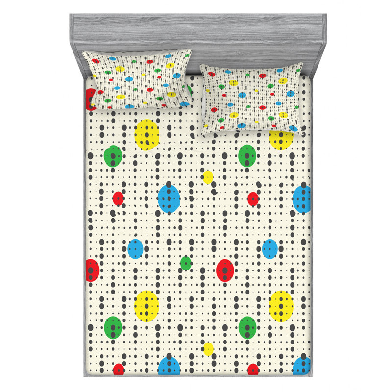 Microfiber Sheet Set, Queen Sheet Set with Fitted Sheet