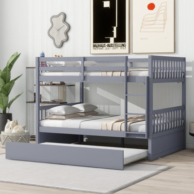 Sotion Kids Bunk Bed with Trundle