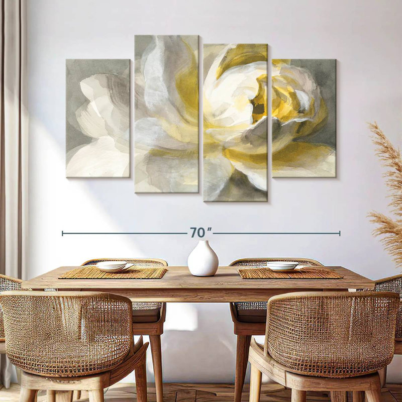 Harnek Abstract Rose White II